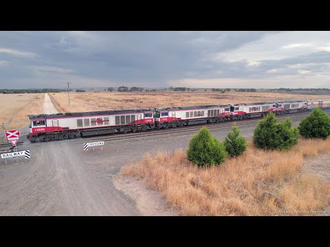 SCT 3AM9 Mixed Freight Train Departs Gheringhap Loop (14/3/2023) - PoathTV Railways