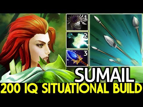 SUMAIL [Windranger] 200 IQ Situational Build First Item Blade Mail 7.25 Dota 2
