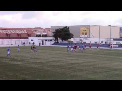 Corte de balon y gol de cabeza   Mar Menor CF 2-1 Nueva Vanguardia