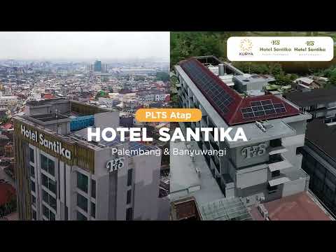 Panel Surya Hotel Santika — PLTS Atap Xurya Daya Indonesia