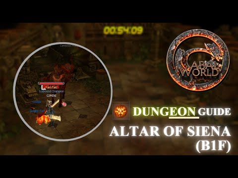 CABAL WORLD - Altar of Siena (B1F) dungeon  - Walk Through [Guide] - Siena's Crest B1F