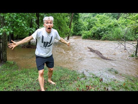 MONSTER IN POND MISSING!! (MAJOR FLOOD) Video