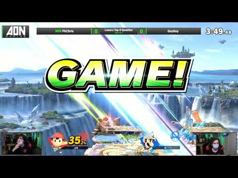 GuyGuy (Luigi) vs PkChris (Ness) | Yoshi: Third Stock Losers Top 8 Qualifier