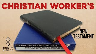 A Classic Christian Worker's Testament By Zondervan, New Testament And Psalms, Leather Cover & Helps