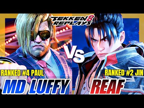 Tekken 8 | MD Luffy 19 (Paul) vs Raef (Jin) | High Level Ranked Match Replay