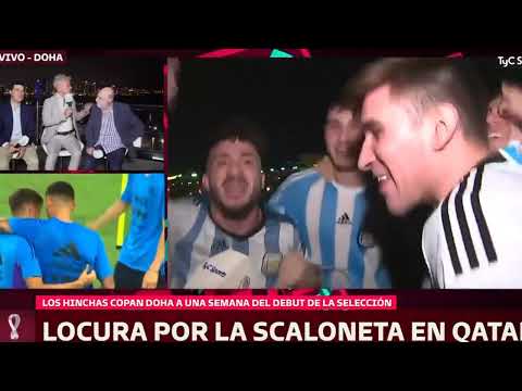 Hinchada Argentina vs. Francia (Qatar 2022) "Escuchen, corran la bola"