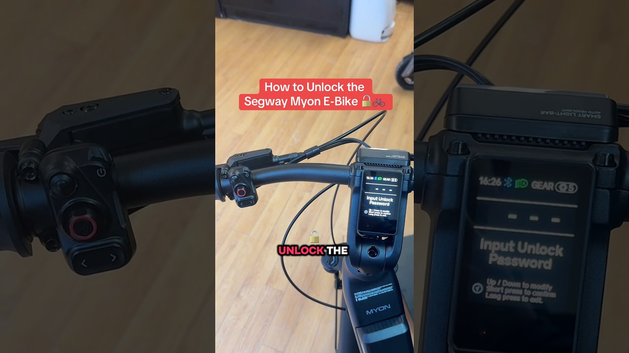 How to unlock the Segway Myon E-Bike 🔓🚲 #segway #ebike #tutorial