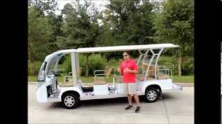 preview picture of video 'Electric Shuttle Cart 15 Passenger Parking Lot Tram  - citEcar Electric Vehicles'