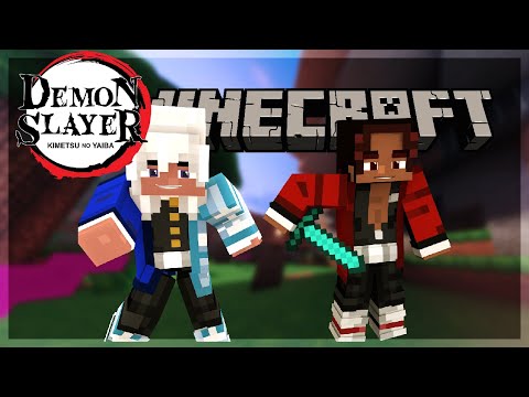Demon Slayer: Minecraft Pt1 - Our First Night with Shadow Wolf! Click Now!