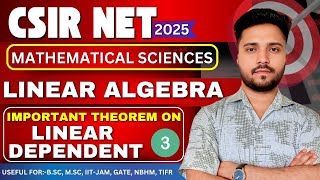 Download the video "linear dependent theorem proof | important theorem on LD | vector space linear algebra"
