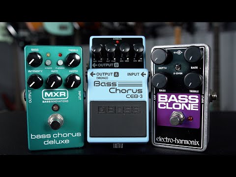 BASS CHORUS SHOOTOUT // Boss CEB-3 vs. MXR Bass Chorus Deluxe vs. EHX Bass Clone