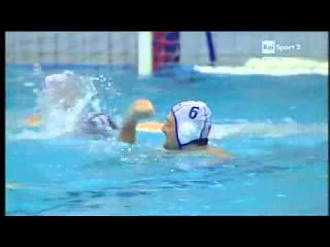 Water Polo: Pro Recco vs Brescia (spectacular goal by Pro Recco in Man Up)