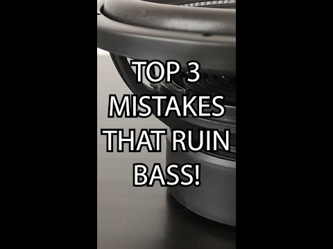 3 Mistakes that Ruin Subwoofer Bass! #shorts