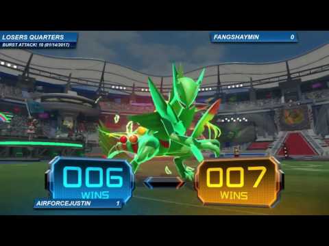 Burst Attack! 10 - Losers Quarters: AirForceJustin (Sceptile) vs FangShaymin (Braixen)