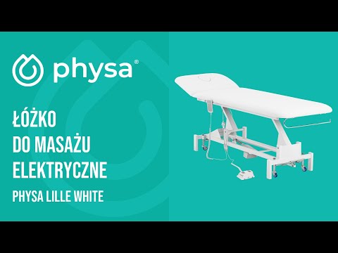 Video - Łóżko do masażu elektryczne - 1 silnik - 100 W - 207 x 68 x 53 - 92 cm - 200 kg - białe