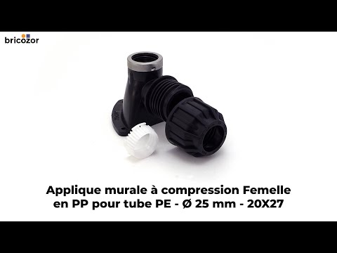 Applique murale à compression - Femelle - en PP pour tube PE CODITAL