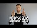 100 Basic Signs In British Sign Language BSL