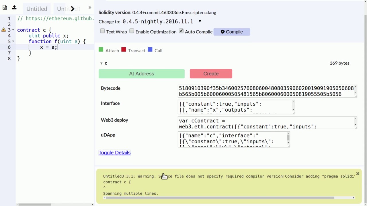 The Browser-Solidity IDE preview