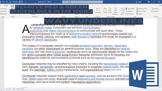 How to Remove Red Wavy Underlines in Word document| MS OFFICE| Laibay-GlimmerZone