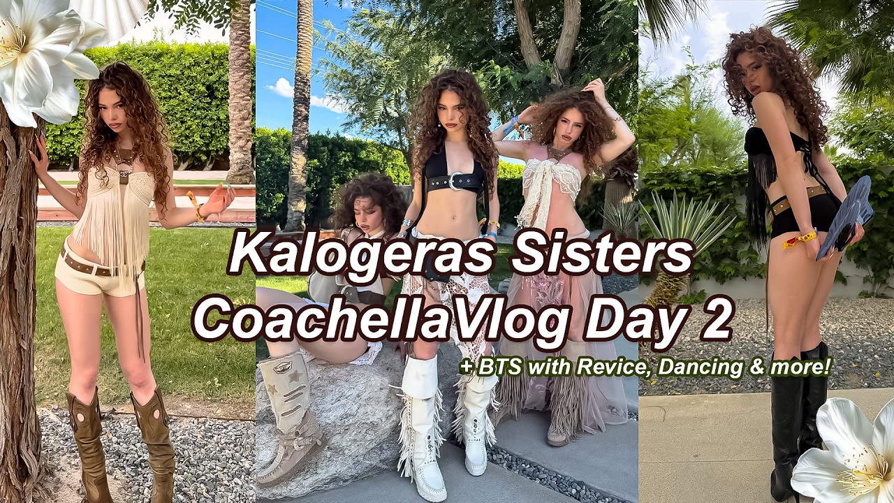 KALOGERAS SISTERS COACHELLA VLOG DAY 2 🌴🥥| SNAP VLOG