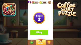 Coffee Sort Puzzle - Unity Game Source Code video preview