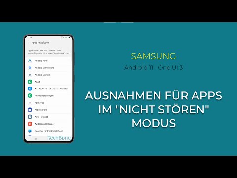 Ausnahmen für Apps (Nicht stören) - Samsung [Android 11 - One UI 3]