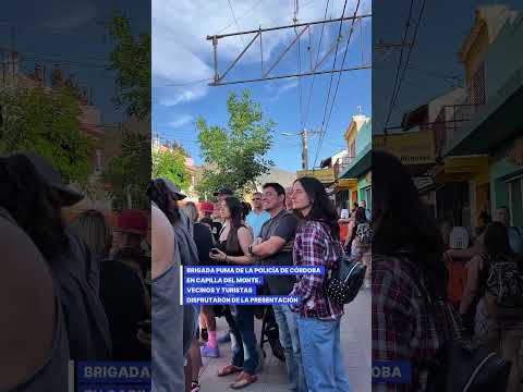 ➡️ Se presentó la histórica Brigada Puma de la Policía de Córdoba en Capilla Del Monte!