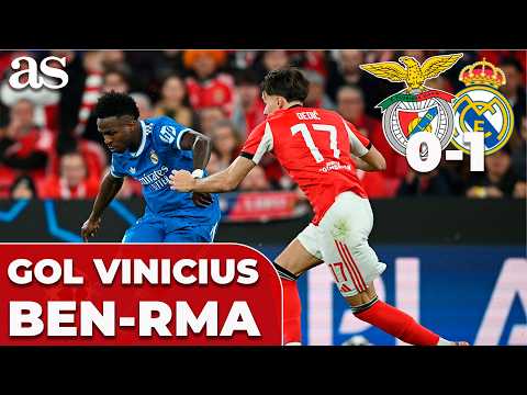¡GOLAZO ESPECTACULAR de VINICIUS! BENFICA 0 - REAL MADRID 1 | UEFA CHAMPIONS LEAGUE