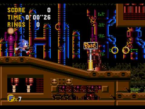 Sonic CD (Sega/Mega CD) Bad Future Run Part 7 (Metallic Madness)