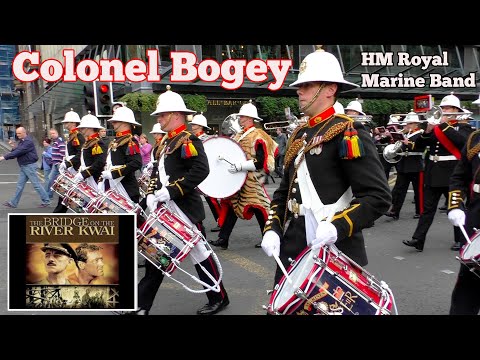 Colonel Bogey "The River Kwai March" - HM Royal Marine Band - See Description for music!