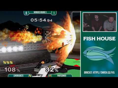 Fish House 5 SSBM - LemonJuices (Fox) Vs. Phatgamer (Sheik) Winners Round 3