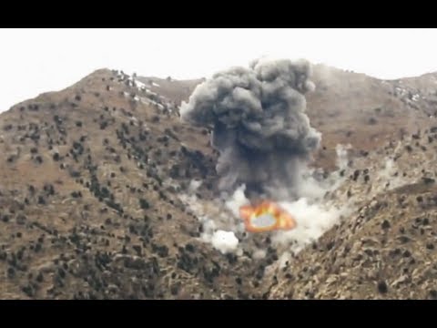 Mortar and JDAM Strike on Taliban Position