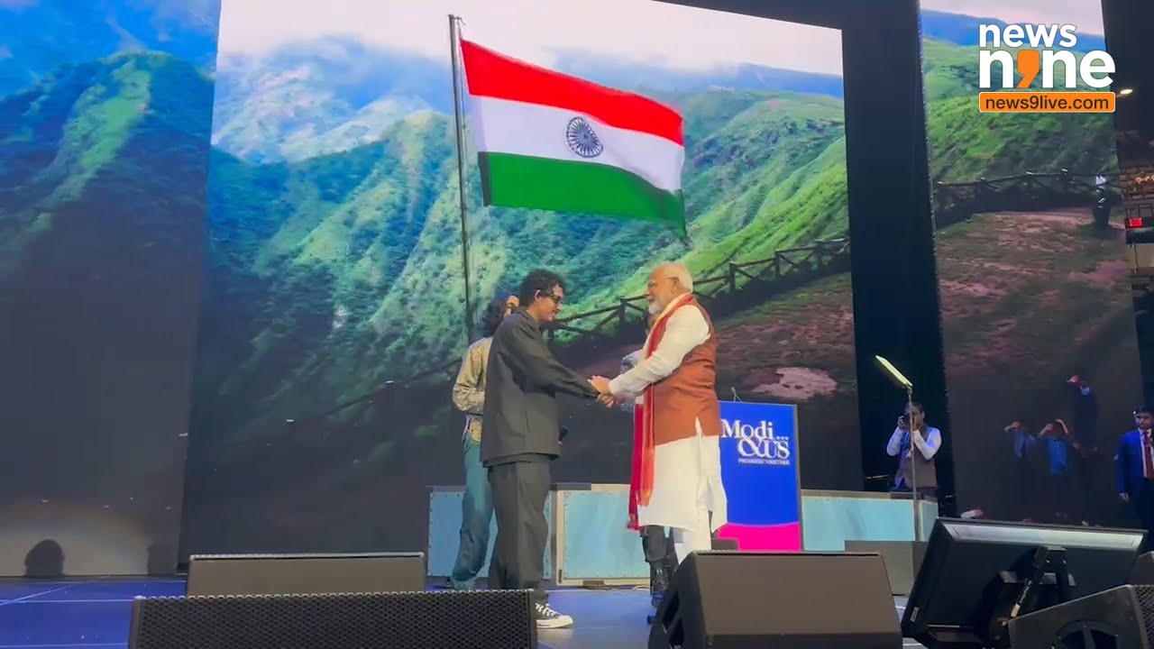 PM Modi Meets Pop Sensation Hanumankind at Modi & US Event in New York | News9