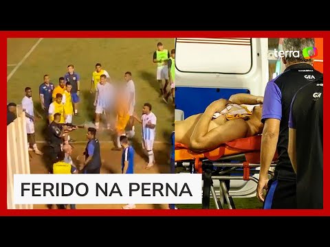 Policial atira em jogador na segunda divisão do Campeonato Goiano