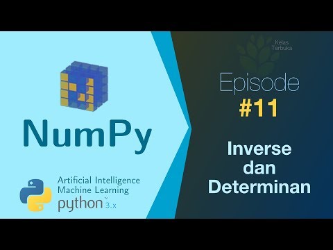Belajar NumPy Python Data Analisis 11 Invers dan Determinan