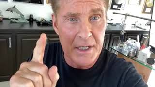 David Hasselhoff congratulates Charlotte Ledger 40 Over 40 winners