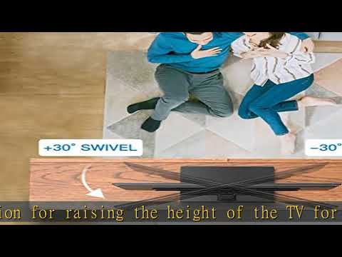 PERLESMITH Universal Swivel TV Stand-Table Top TV Stand Base for 37-70 inch LCD OLED Flat Screen 4K