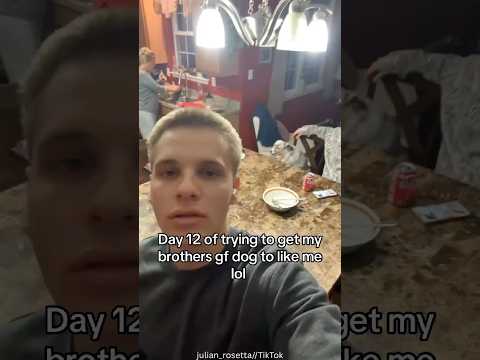Day 12 Of Guy Trying To Get Dog To Like Him 😂