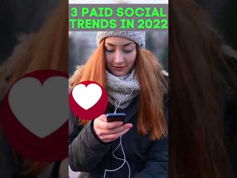 PAID SOCIAL TRENDS IN 2022 #Shorts