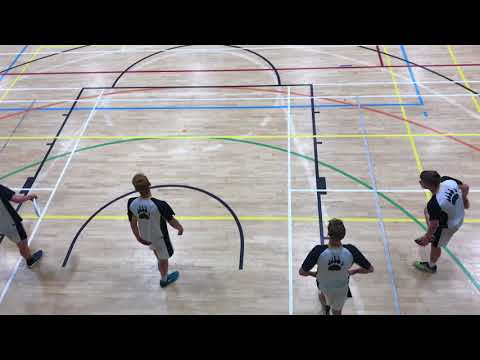 AirBadgers 1 vs Gonzaga UK Junior National Indoor Ultimate Frisbee Championships 2018