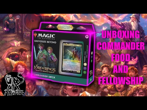 Unboxing Commander deck - Lord of the rings - Food and Fellowship - Lotr - mtg