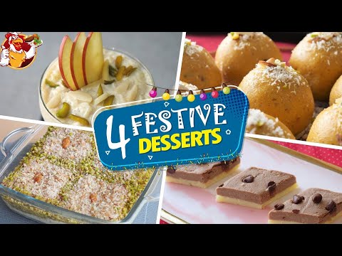 4 Festive Desserts Recipes by Saeeda Qureshi