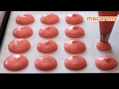 How to make macarons at home | Easy Egg yolk buttercream filling(Sub)