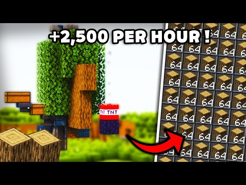 Minecraft Easiest TNT Wood Farm 1.19 - 2,400 PER HOUR !