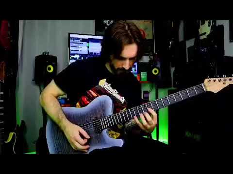 Eric Morettin Shreds On His LSL 24 Fret Baritone With Custom Ghost Flame Finish!