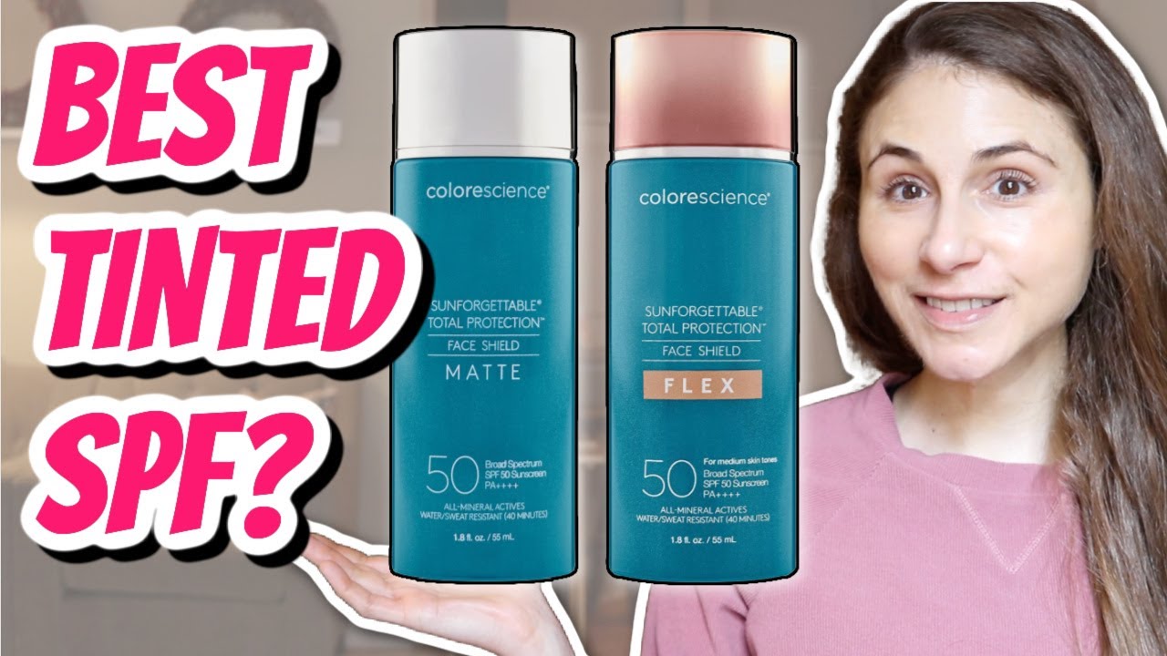 NEW COLORESCIENCE FACE SHIELD FLEX & MATTE TINTED SUNSCREENS | Dr Dray