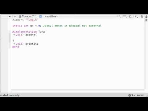 Objective C Programming Tutorial - 45 - Static Variables