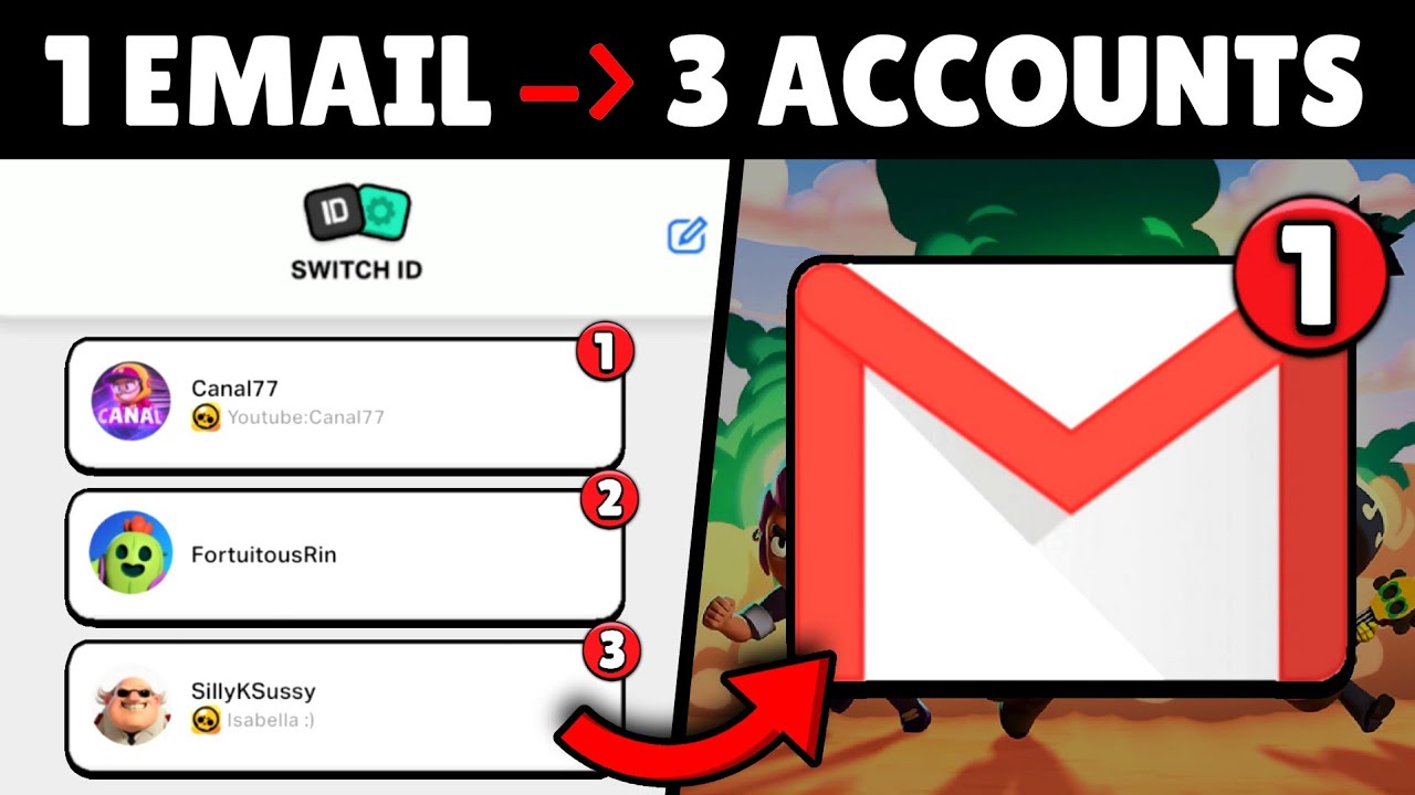 How to Create MULTIPLE Accounts with 1 Email in Brawl Stars