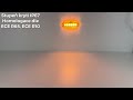 Výstražné LED svetlo 12V / 24V - oranžové 6x LED ECER65 (130x30x7mm) - Video Youtube