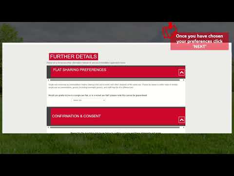 How to apply for accommodation in Clearing play video